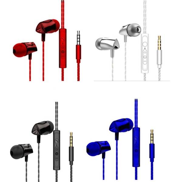 Stilige dynamiske komfortable AUX-hodetelefoner Blå