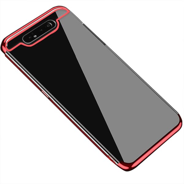 Gennemtænkt slidstærkt silikonecover - Samsung Galaxy A80 Roséguld