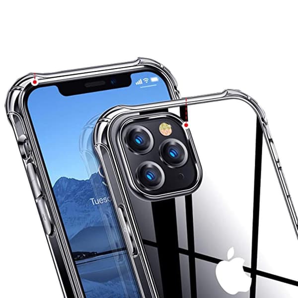 Skyddande Floveme Silikonskal - iPhone 12 Pro Transparent