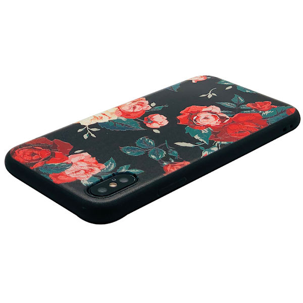 iPhone X/XS - Skyddande Blomsterskal 2