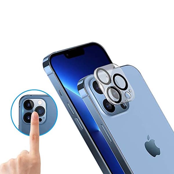 3-PACK Kameralinsskydd 2.5D HD iPhone 13 Pro Max Transparent