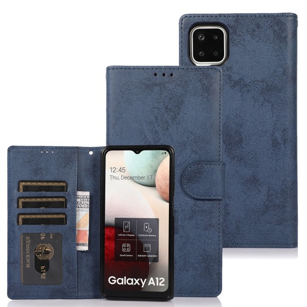 Gjennomtenkt fleksibelt lommebokdeksel - Samsung Galaxy A12 Brun