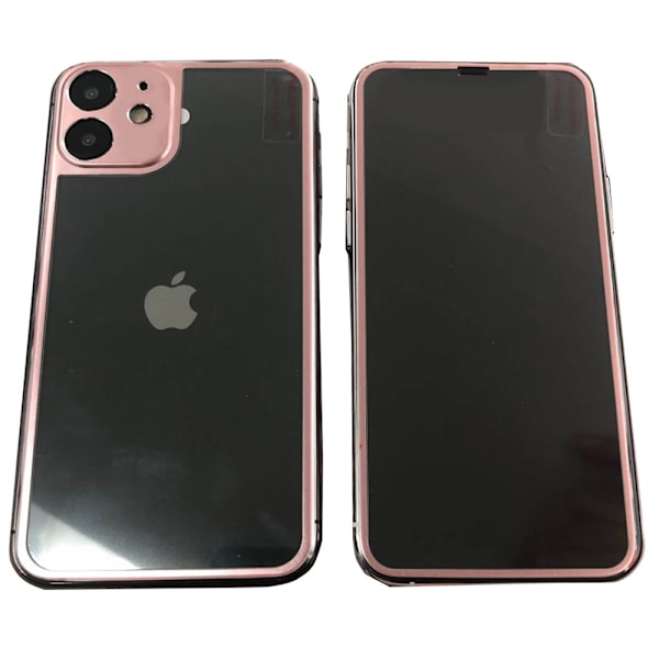Fram- & Baksida Skärmskydd Aluminium 9H ProGuard iPhone 11 Guld