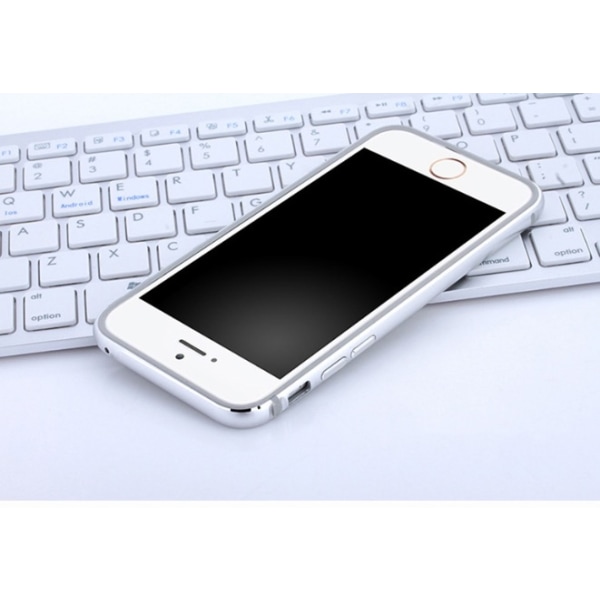 iPhone 6/6S Plus - Tyylikäs puskuri alumiinia ja silikonia Grå