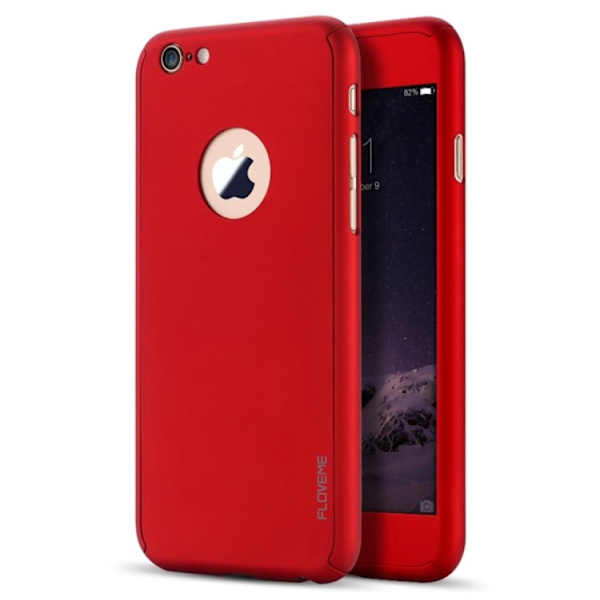 Stilrent Skyddsfodral f�r iPhone 6/6S  (Fram och bak) Röd