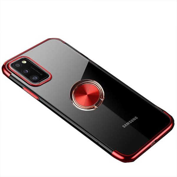 Glat FLOVEME etui med ringholder - Samsung Galaxy A41 Silver