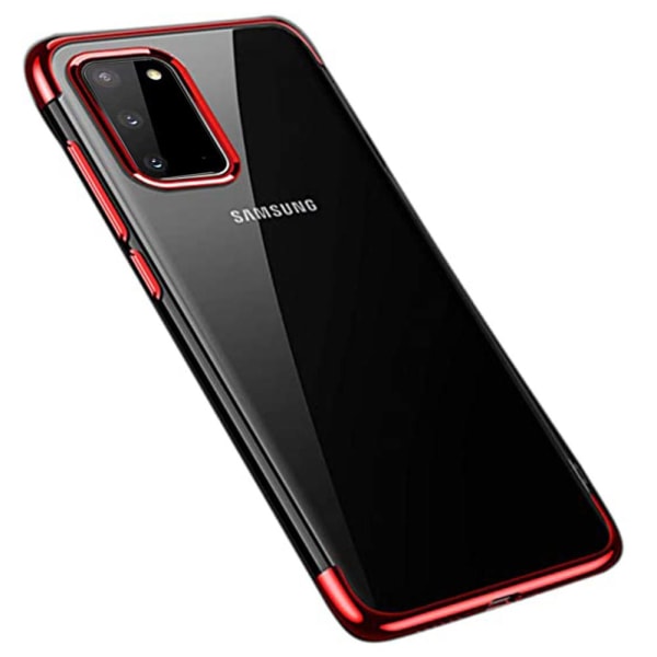 Stilig Floveme silikondeksel - Samsung Galaxy A02S Röd