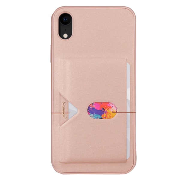 Elegant praktisk cover (Hanman) - iPhone XR Roséguld