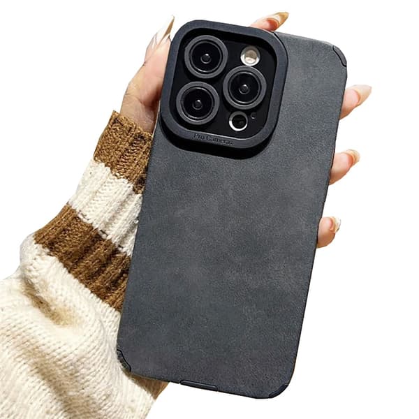 Silikonfodral Dubbla Lager Stötskydd 8 Färger till iPhone 16 Pro Max ljusgrå
