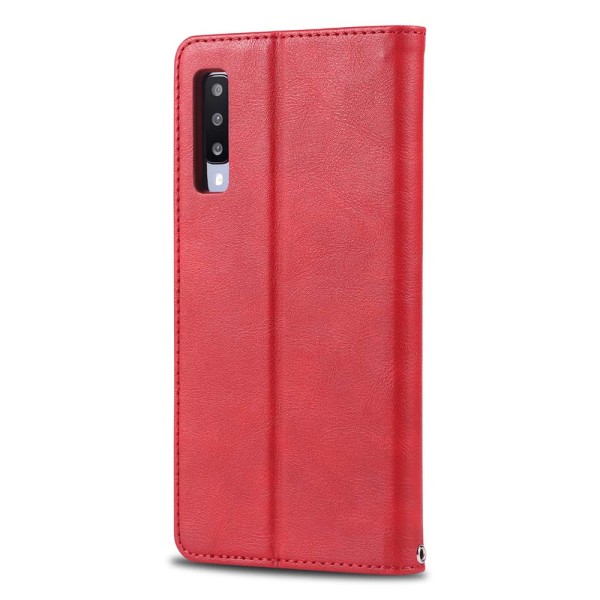 Stilfuldt Wallet etui - Samsung Galaxy A70 Röd