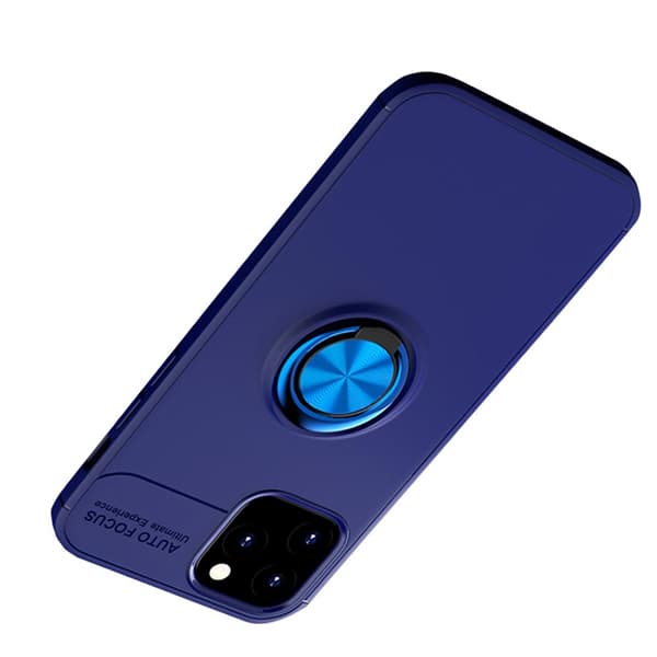 Stötdämpande Skal med Ringhållare - iPhone 12 Pro Max Svart/Blå