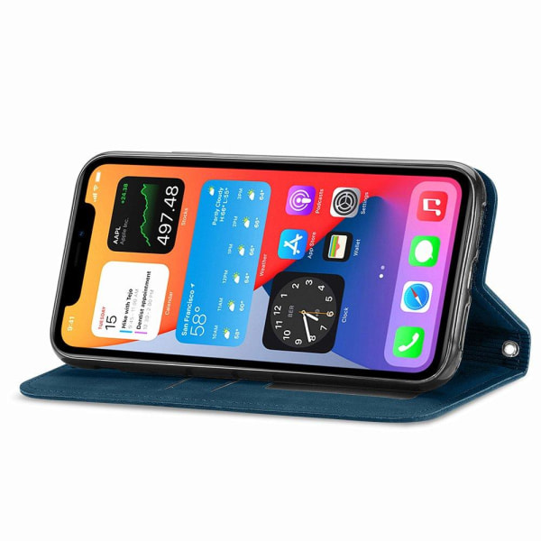 Gjennomtenkt lommebokdeksel - iPhone 12 Pro Mörkgrön