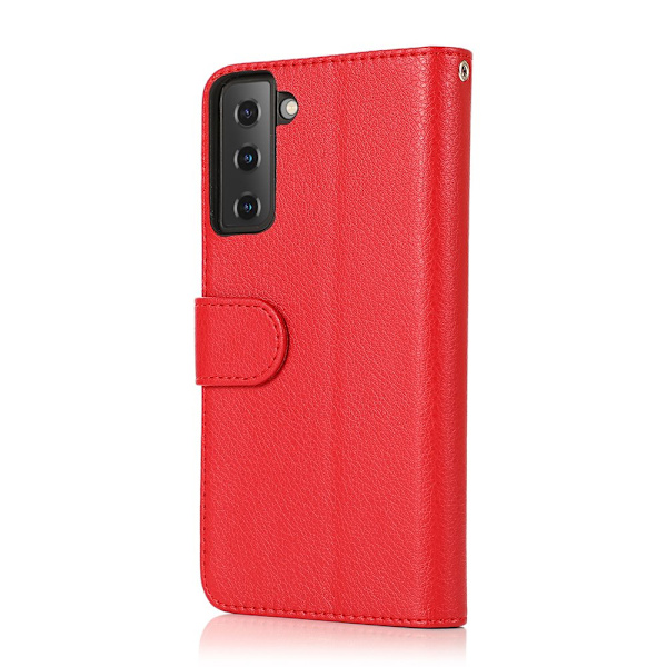 Rymligt och Stilrent Plånboksfodral - Samsung Galaxy S21 Brun