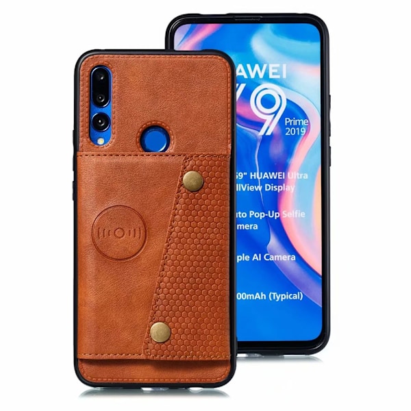Skyddande Skal med Kortfack - Huawei P Smart Z Mörkblå