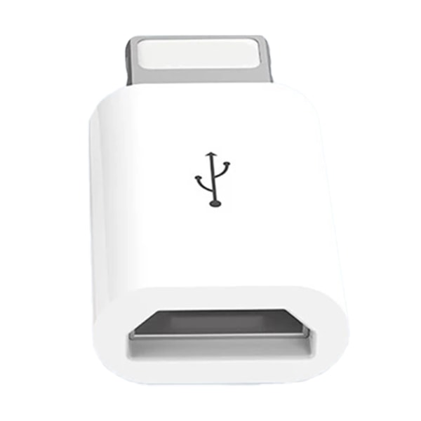 Adapter Micro-USB till Lightning 2in1 Laddning + Dataöverföring Svart