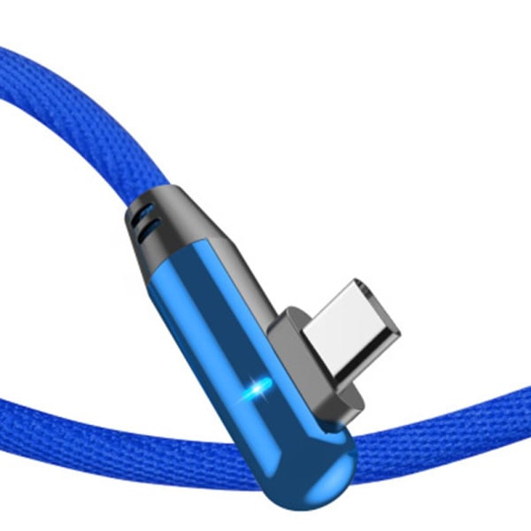 Effektfull USB-C (Type-C) Snabbladdnings Kabel Svart 2 Meter
