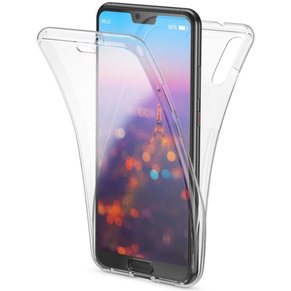Dobbeltsidig silikondeksel - Huawei Y6 2019 Transparent/Genomskinlig