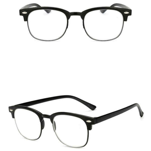 Stilfulde læsebriller med Styrke +1,0-+4,0 Svart +1.5