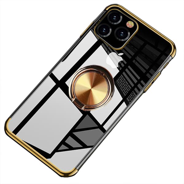 Fleksibelt cover med ringholder FLOVEME - iPhone 11 Silver