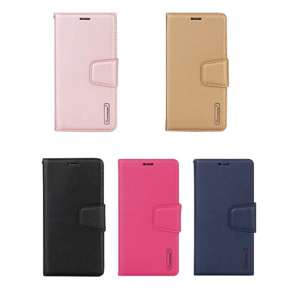 iPhone 8 Plus - Stilig lærveske med lommebok (dagbok) Roséguld