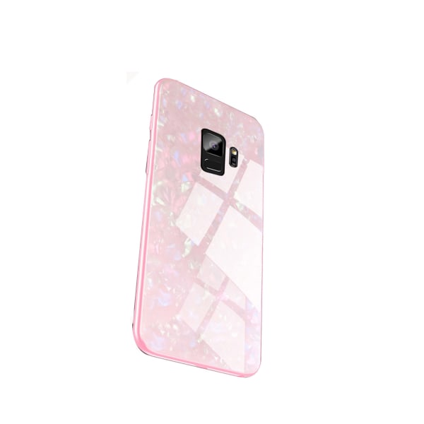 Kraftfullt Skyddande Marmor Skal - Samsung Galaxy S9 Svart