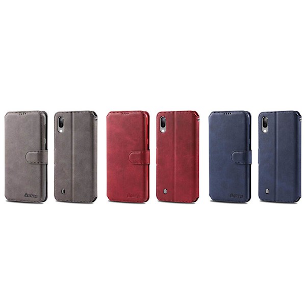 Stötdämpande Plånboksfodral - Samsung Galaxy A10 Röd