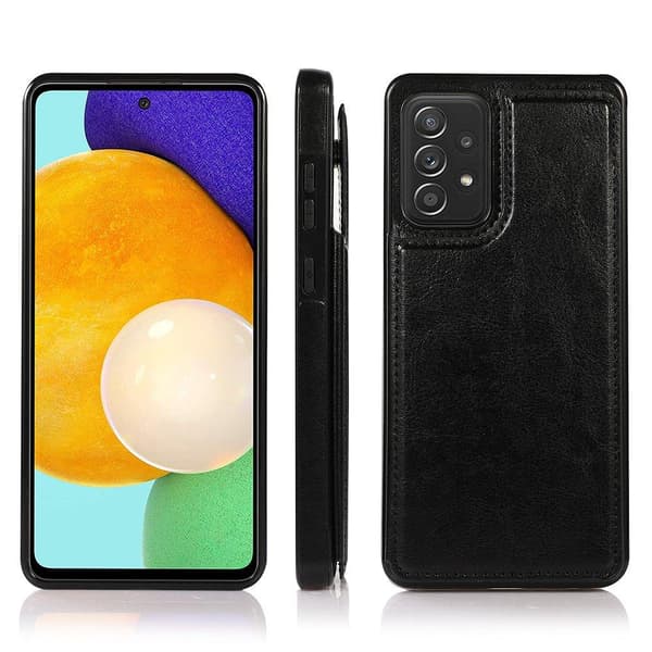 Professionellt Skal med Kortfack - Samsung Galaxy A72 Vit