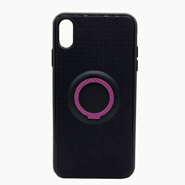 Praktiskt Skyddsskal med Ringhållare för iPhone XR Rosaröd Rosaröd