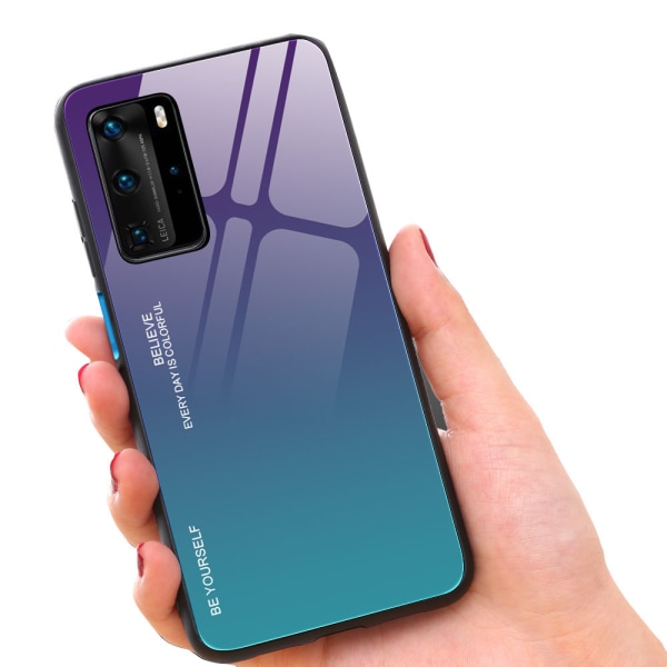 Huawei P40 Pro - Cover Blå/Rosa