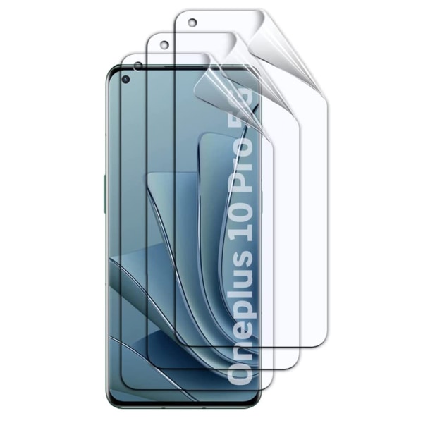 3-PACK OnePlus 10T Hydrogel Skærmbeskytter HD 0,2 mm Transparent