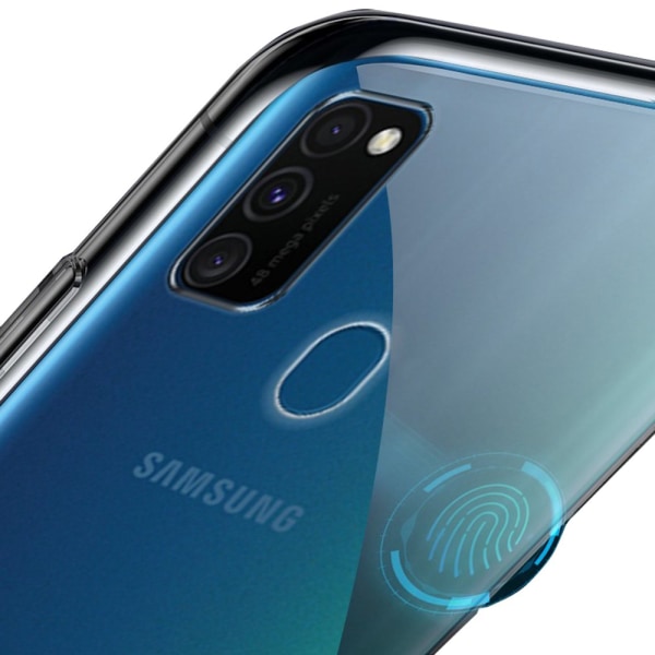 Silikonikotelo - Samsung Galaxy A21S Transparent/Genomskinlig