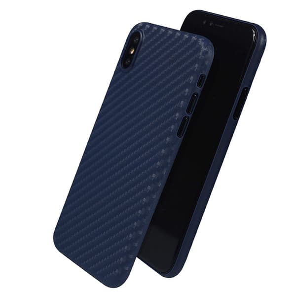 Stilsäkert Skal för iPhone X/XS (RIBBON) Marinblå