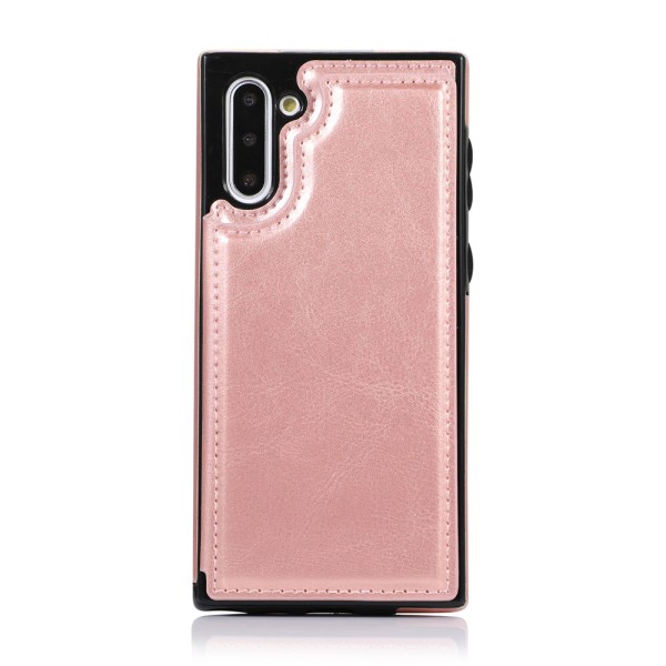 Fleksibelt cover med kortholder NKOBEE - Samsung Galaxy Note10 Rosaröd