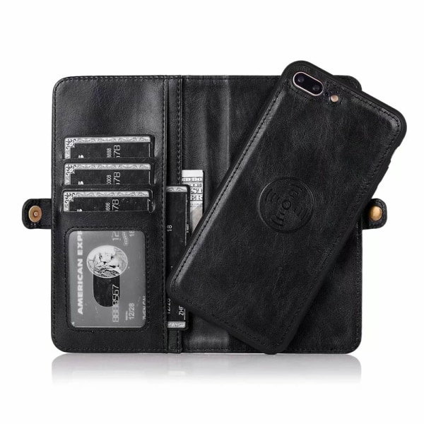 Plånboksfodral - iPhone 8 Plus Svart