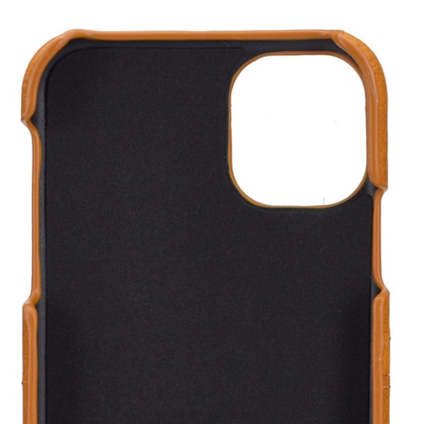 Professionelt fleksibelt etui med kortrum - iPhone 12 Mini Ljusbrun