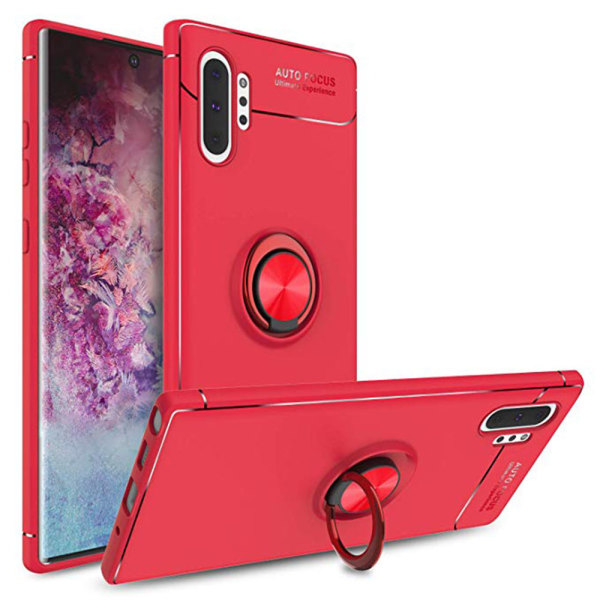 Samsung Galaxy Note10+ - Skal med Ringhållare Röd/Röd