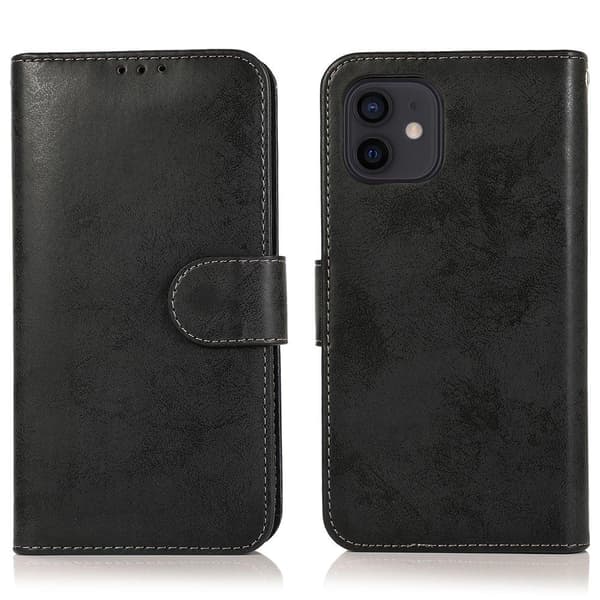 Smidigt Dubbelfunktions Plånboksfodral - iPhone 12 Mini Marinblå