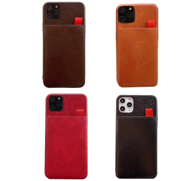 iPhone 11 Pro Max - Skyddsskal med Kortfack Kaffe Kaffe