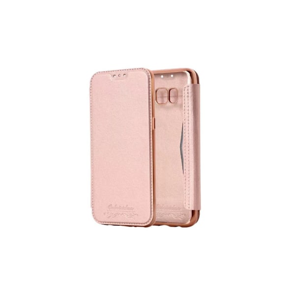 Elegant etui med kortrum til Samsung Galaxy S8+ Roséguld