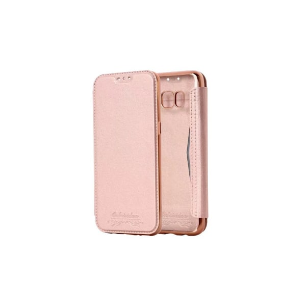 Elegant Fodral med Kortfack till Samsung Galaxy S8+ Guld