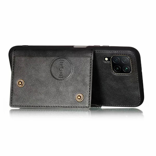 Robust Skal med Kortfack - Huawei P40 Lite Ljusbrun