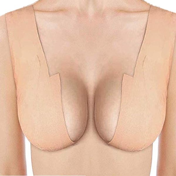 Sileä elastinen itseliimautuva rintaliivien rintateippi Beige 5CM BREDD