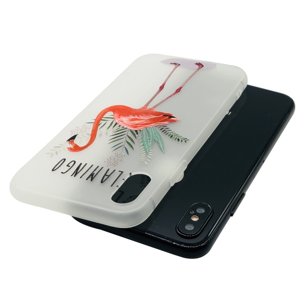 Skal i Retrodesign (Flamingo) till iPhone X/XS
