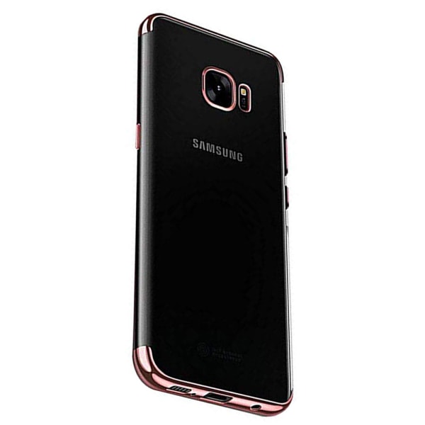 Samsung Galaxy S7 - Genomtänkt Skyddsskal i Silikon Roséguld
