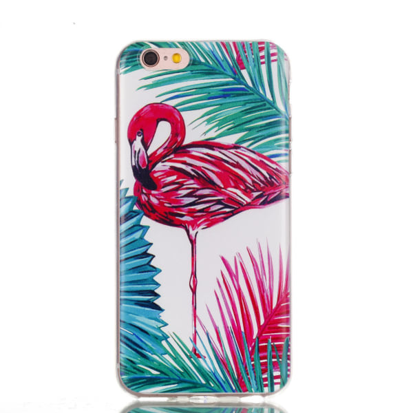 Deksel i retrodesign (Palm Flamingo) til iPhone 6/6S Plus