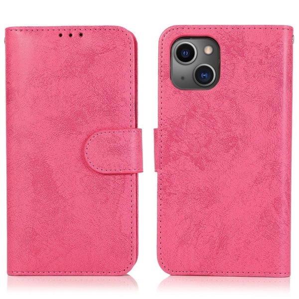 Glatt lommebokdeksel - iPhone 13 Rosa