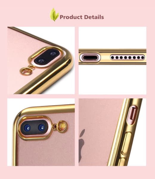 Elegant Exklusivt Skyddande Silikonskal till iPhone 7 Silver/Grå