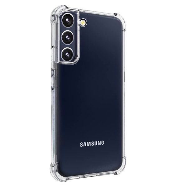 Silikonecover med effektiv stødabsorbering - Samsung Galaxy S22 Blå/Rosa