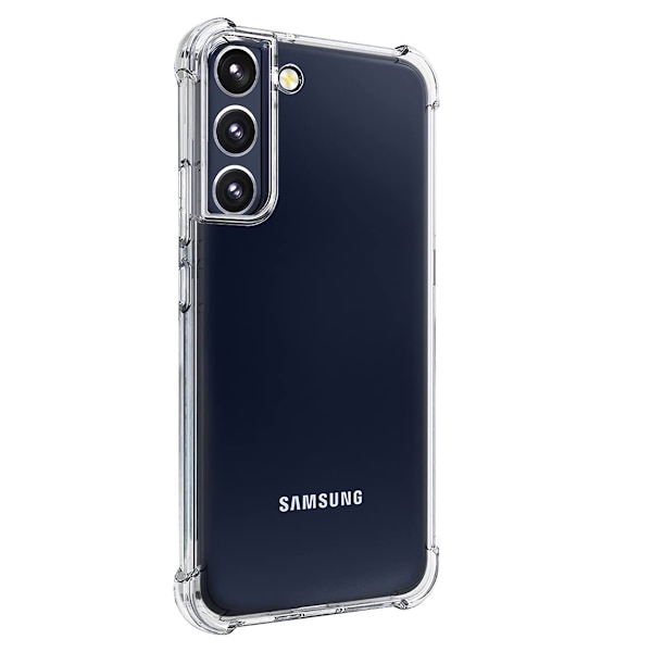 Silikonecover med effektiv stødabsorbering - Samsung Galaxy S22 Blå/Rosa