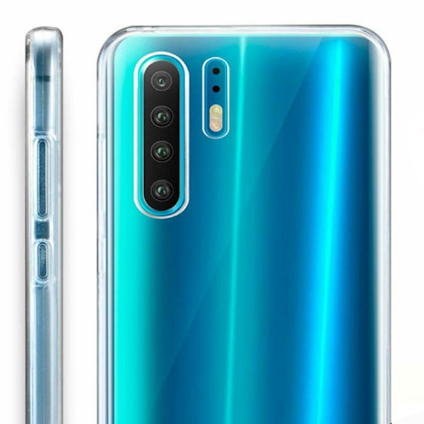 Huawei P30 Pro - Heltäckande (NORTH) Praktiskt Silikonskal Svart